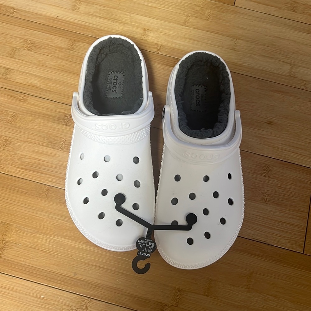 Fur lined crocs